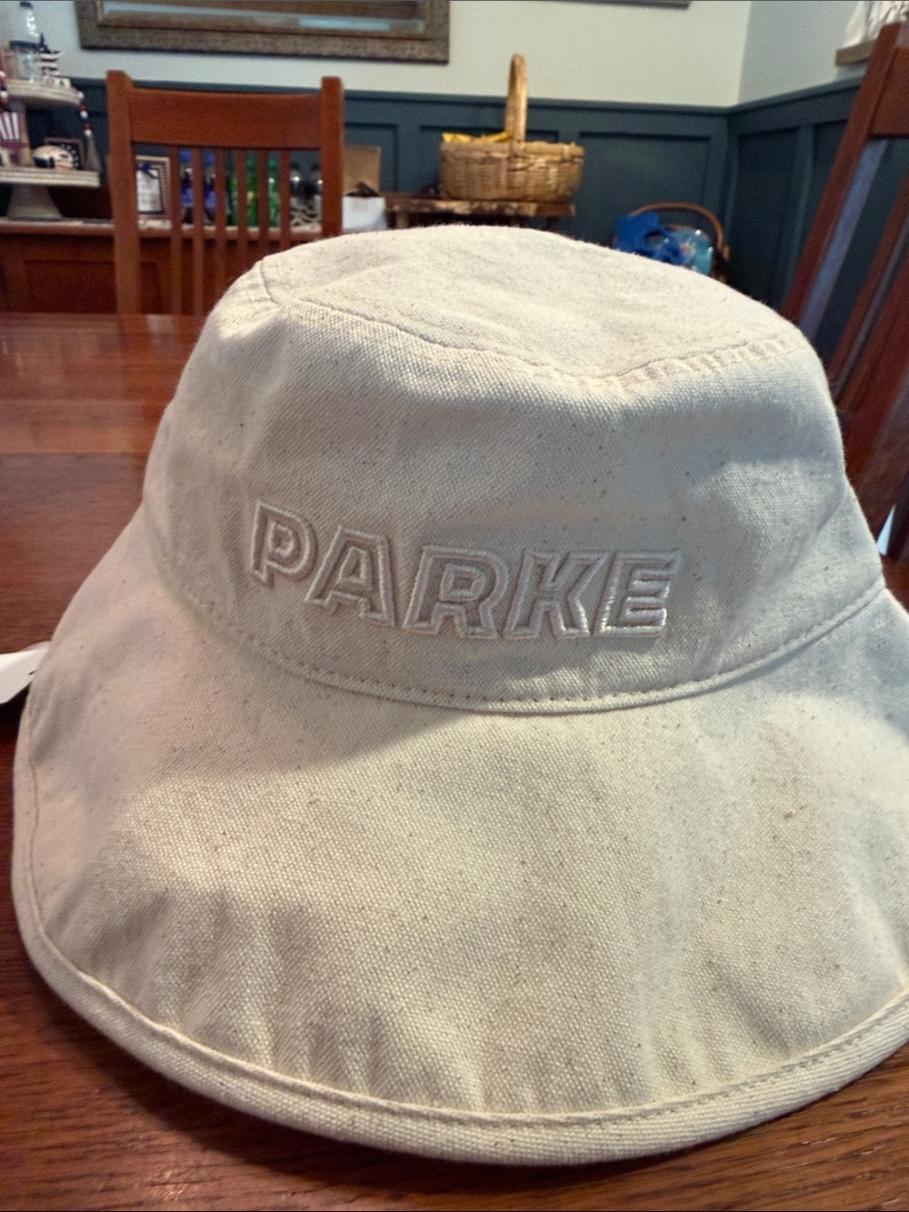 Parker Cream Canvas Bucket Hat